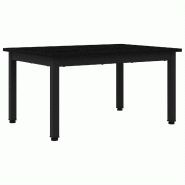 VidaXL Table basse Chêne noir 70 x 50 x 36 cm Bois d'ingénierie Modèle Helios Horizon Plus - 892566