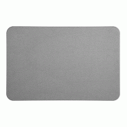 WellHome - Tapis en diatomite gris aux propriétés naturelles, 39 x 60 cm - WH13889