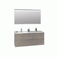 AQA Design Composition de la salle de bain en mélamine SX LARISSA Pierre de La Havane L.121 P.46,5 H.190 MPLA42-AVP - beige Bois manufacturé MPLA42- AQA Design Composition de la salle de bain en mélamine SX LARISSA Pierre de La Havane L.121 P.46,5 H.190 MPLA42-AVP - beige Bois manufacturé MPLA42-