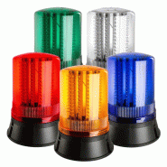 Balises rotatives industrielles LED série R401-400 - Réf. : MOF0040 - 18 LED super lumineuses - IP65 - Rotation 360°