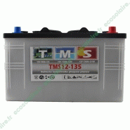 Batterie solaire tms12-135  136ah 12v À c100 2 colliers + 2 capuchons