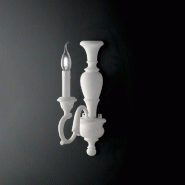 Bonetti Illumina Fiorenza Applique Murale En Bois Blanc Shabby 1 Lumière .12 P.21 Bl172-Ap1-Bco - blanc 8050713210175