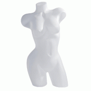 Buste déhanché femme blanc - H76 cm - Polyéthylène HD léger et robuste