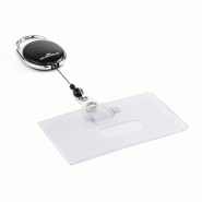 Durable Porte-badge avec enrouleur STYLE pour 1 carte en format paysage - noir 4005546998947