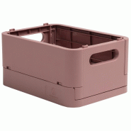Exacompta - Réf. 27038D - Carton de 4 caisses pliables, casiers, multi-usages SMARTCASE - Livrées à plat, dimensions non pliées : Prof.18,8 x larg