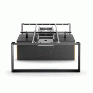 Guide câbles horizontal pour bureaux bench Star - Mobel Linea - Anthracite Guide câbles horizontal pour bureaux bench Star - Mobel Linea - Anthracite