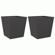 Helloshop26 - Jardinière bac lit surélevé plantes fleurs jardin terrasses lot de 2 40 x 40 x 40 cm acier noir 02_0038952 - 3000218030933 Helloshop26 - Jardinière bac lit surélevé plantes fleurs jardin terrasses lot de 2 40 x 40 x 40 cm acier noir 02_0038952 - 3000218030933