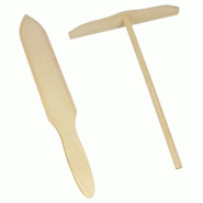 METALTEX Lot Spatule + Raclette à crêpe - beige 035-1022087