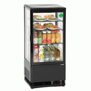 Mini vitrine réfrigérée 78 L, noire 700277G Bartscher