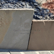 Pal150gr-1 - palis grès nuancé ocre - 150×50 ép 3/5 cm