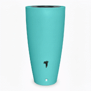 PLAST'UP ROTOMOULAGE Récupérateur d'eau conique ros'eau 2-en-1 - MENTHEFRAICHE - bleu 0727156535322