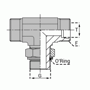 Raccords à bagueMâle BSP cylindrique (Whitworth) - Orientable - FTMCY00604 - Avec joint O-ring et bague anti-extrusion_0