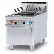 Redcook Cuiseur de pâtes à gaz 1 cuve 40 litres. Structure en acier inoxydable. Dimensions 40x90 h90 cm. Modèle CPP-94G - 2039