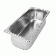 Schneider - Bac à glace, acier inoxydable, 360 x 165 x 80 mm - 3,3 L - inox 199616_0