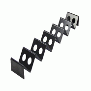 Schneider - Stand d’exposition à snacks - Forme ondulée, 530 x 85 x 45 mm, polystyrène noir - noir plastique 227552 Schneider - Stand d’exposition à snacks - Forme ondulée, 530 x 85 x 45 mm, polystyrène noir - noir plastique 227552