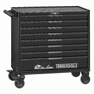 Servante d'atelier noire professionnelle extra large 8 tiroirs Teng Tools TSW37B8