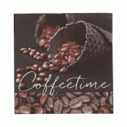 Serviettes, 3 plis pliage ¼ 33 cm x 33 cm "Coffeetime" (200 unités) PAPSTAR - noir papier 37093 Serviettes, 3 plis pliage ¼ 33 cm x 33 cm "Coffeetime" (200 unités) PAPSTAR - noir papier 37093
