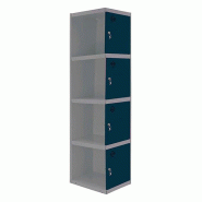 SimonRack Cassier métallique 4 portes ADDITIONNEL démonté GRIS/ANTHRACITE 1800x400x500 mm (haut x largeur x profondeur) - 8425437107498