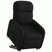VidaXL Fauteuil inclinable électrique noir tissu Modèle Belvia - 3302994