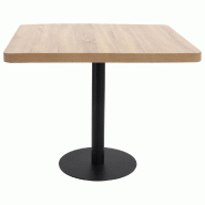VidaXL Table de bistro marron clair 80x80 cm MDF Modèle Sirius Select - Bois manufacturé 286433