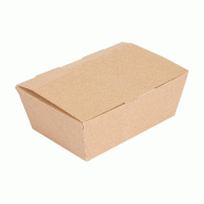 Boîtes Lunch box The Pack en carton nano micro naturel 14x9,7x5cm - par 480