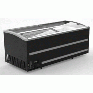 Congélateur bahut noir portes coulissantes pour supermarché 1216 l ... - P7072.0020