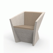 Fauteuil design in & out FAZ - écru granit