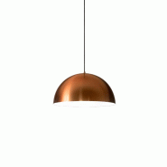 Gea Luce Bonella - Suspension en cuivre 1XE27 max 1X60W IP20 - Plafonnier au en aluminium - Douille E27 - cuivre BONELLA S/P - RAME
