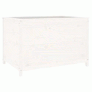 Helloshop26 - Jardinière bac lit surélevé plantes fleurs terrasse jardin de jardin 119,5 x 82,5 x 78cm bois de pin massif blanc 02_0039337 - 300021 Helloshop26 - Jardinière bac lit surélevé plantes fleurs terrasse jardin de jardin 119,5 x 82,5 x 78cm bois de pin massif blanc 02_0039337 - 300021