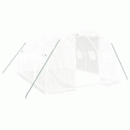 Helloshop26 - Serre tente abri plante fleur légumes avec cadre en acier 12 m² 4 x 3 x 2 m blanc 02_0044535 - 3000220209693 Helloshop26 - Serre tente abri plante fleur légumes avec cadre en acier 12 m² 4 x 3 x 2 m blanc 02_0044535 - 3000220209693