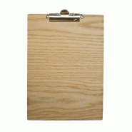 Hungry Club Porte Menu en bois A4 "Le Pincé" - Frêne - Pince Dorée - Bois massif PM-P-A4-FR-PD