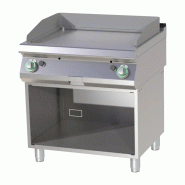 Plaque de cuisson lisse chromée avec soubassement RM - FTHC 780 G - RM Gastro - 0615402958929