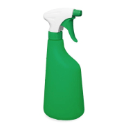 Pulvérisateur 1.3 ml PE blanc/vert (Ø28/400) + flacon 630 ml vert gradué