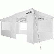 TecTake GmbH tectake Pavillon pliable Viola 3 x 6 m, aluminium, 6 panneaux latéraux 600 x 300 x 316 cm Blanc - blanc multi-matériau 406772