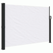 VidaXL Auvent latéral rétractable blanc 140x300 cm Modèle Zephyr Ombre - 4004301
