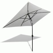 VidaXL Parasol 200 x 300 cm Blanc sable Rectangulaire Modèle Calypso Classique - beige 40772