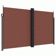 VidaXL Auvent latéral rétractable marron 200x1000 cm Modèle Atlas Luna - 4004764