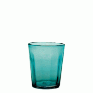 Zafferano Lot de 6 Verres Tumbler Série Bei en Verre Soufflé à la Bouche Travail à la Main Volante Couleur Vert Mer Élégants pour Table Quotidie