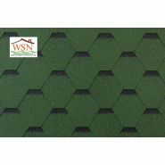 24 m² de feutre bitumé tuiles vertes/noires (8 paquets de 3 m²)