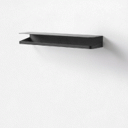 AQA Design Étagère métallique réversible RYO noir L.50 P.11 H.6 MP01827 - noir métal MP01827