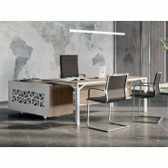 Bureau Hologram avec retour et caisson 3 tiroirs Bureau Hologram avec retour et caisson 3 tiroirs