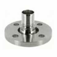 Douille annelée inox avec collerette à bride fixe - YBF10DAIX080 - DN 80 - DN 76 - PN 10-16_0