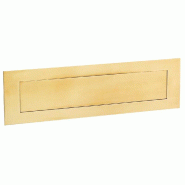Entrée de courrier 454 laiton titane doré 300 x 55 mm VACHETTE - doré métal 956 Entrée de courrier 454 laiton titane doré 300 x 55 mm VACHETTE - doré métal 956