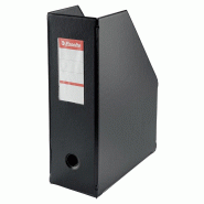 Esselte Lot de 10 Porte-revues pliable Vivida, dos de 100 mm, en PVC noir - 5701216560771