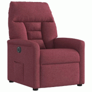 Fauteuil inclinable électrique Rouge bordeaux Tissu Modèle Wervessa - 8721102959974