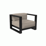 Fauteuil lounge Posidonia - noir