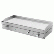 Fry-Top à gaz FULL-CROM lisse en CHROME - L1200 | Mainho - FC120
