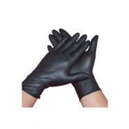 Gant nitrile non poudre boite de 100 couleur noir - disponible