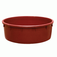 GILAC Baquet rond renforcé - de 110 L à 500 L - bordeaux - 275 L - Bordeaux G115244 - rouge 3573678693692
