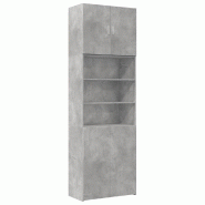 Helloshop26 - Buffet bahut commode armoire meuble de rangement organisateur cuisine salle de séjour salon haut 80 x 42,5 x 249 cm 02_0034724 - Bois m